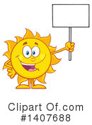 Sun Character Clipart #1407688 by Hit Toon