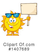 Sun Character Clipart #1407689 by Hit Toon