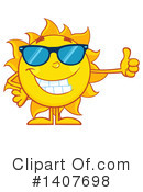 Sun Character Clipart #1407698 by Hit Toon
