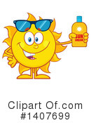 Sun Character Clipart #1407699 by Hit Toon