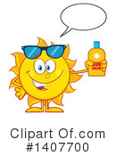 Sun Character Clipart #1407700 by Hit Toon