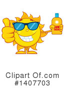 Sun Character Clipart #1407703 by Hit Toon