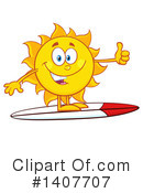Sun Character Clipart #1407707 by Hit Toon