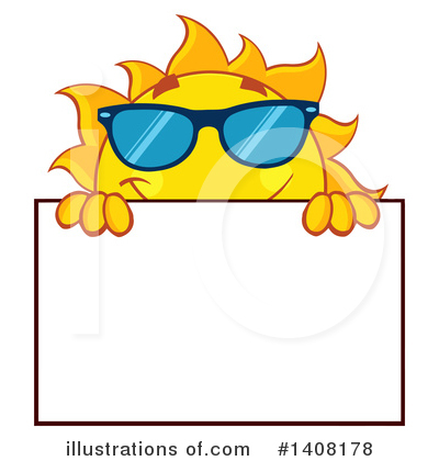Royalty-Free (RF) Sun Character Clipart Illustration by Hit Toon - Stock Sample #1408178