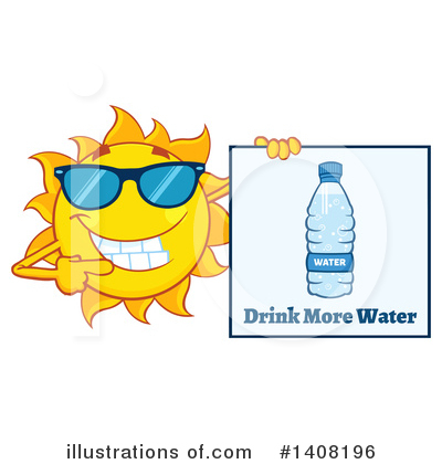 Water Bottle Clipart #1408196 by Hit Toon