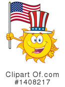 Sun Character Clipart #1408217 by Hit Toon