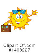 Sun Character Clipart #1408227 by Hit Toon