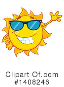 Sun Character Clipart #1408246 by Hit Toon