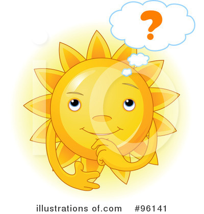 Royalty-Free (RF) Sun Character Clipart Illustration by Pushkin - Stock Sample #96141