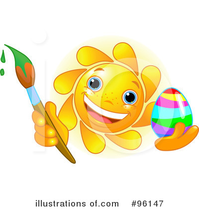 Royalty-Free (RF) Sun Character Clipart Illustration by Pushkin - Stock Sample #96147