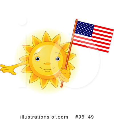 Royalty-Free (RF) Sun Character Clipart Illustration by Pushkin - Stock Sample #96149