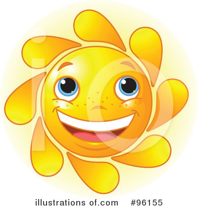 Royalty-Free (RF) Sun Character Clipart Illustration by Pushkin - Stock Sample #96155