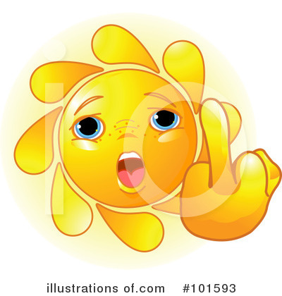 Royalty-Free (RF) Sun Clipart Illustration by Pushkin - Stock Sample #101593