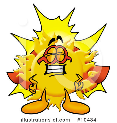 Royalty-Free (RF) Sun Clipart Illustration by Mascot Junction - Stock Sample #10434
