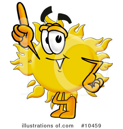 Royalty-Free (RF) Sun Clipart Illustration by Mascot Junction - Stock Sample #10459