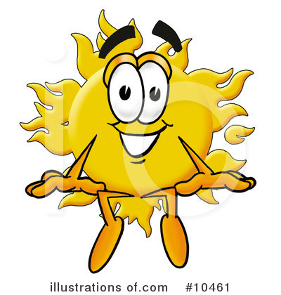 Royalty-Free (RF) Sun Clipart Illustration by Mascot Junction - Stock Sample #10461