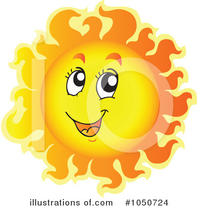 Royalty-Free (RF) Sun Clipart Illustration by visekart - Stock Sample #1050724