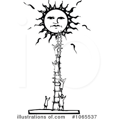 Royalty-Free (RF) Sun Clipart Illustration by xunantunich - Stock Sample #1065537