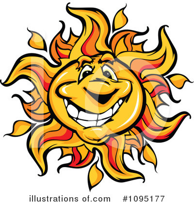 Royalty-Free (RF) Sun Clipart Illustration by Chromaco - Stock Sample #1095177