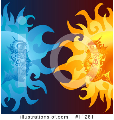 Royalty-Free (RF) Sun Clipart Illustration by AtStockIllustration - Stock Sample #11281