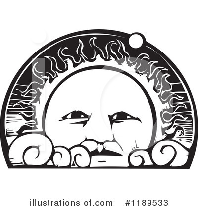 Royalty-Free (RF) Sun Clipart Illustration by xunantunich - Stock Sample #1189533