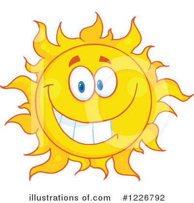Sun Character Clipart #1226792 by Hit Toon