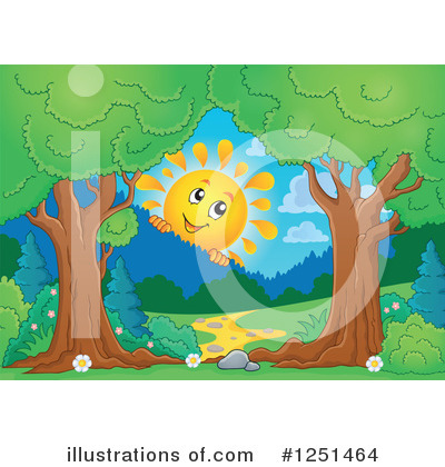 Royalty-Free (RF) Sun Clipart Illustration by visekart - Stock Sample #1251464