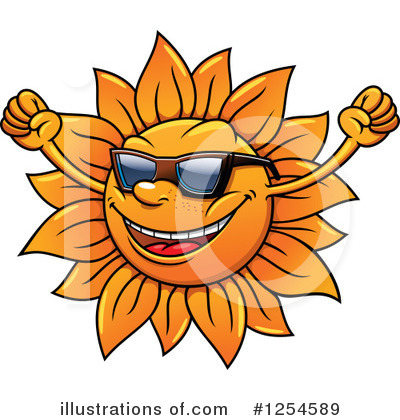 Royalty-Free (RF) Sun Clipart Illustration by Vector Tradition SM - Stock Sample #1254589