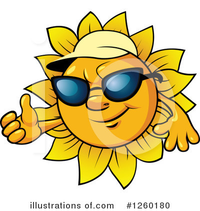 Sunflower Clipart #1260180 by Vector Tradition SM