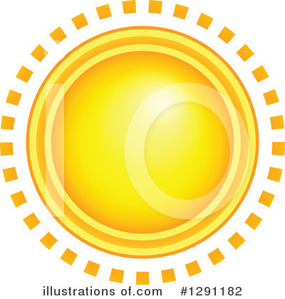 Royalty-Free (RF) Sun Clipart Illustration by visekart - Stock Sample #1291182