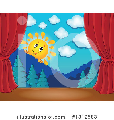 Royalty-Free (RF) Sun Clipart Illustration by visekart - Stock Sample #1312583