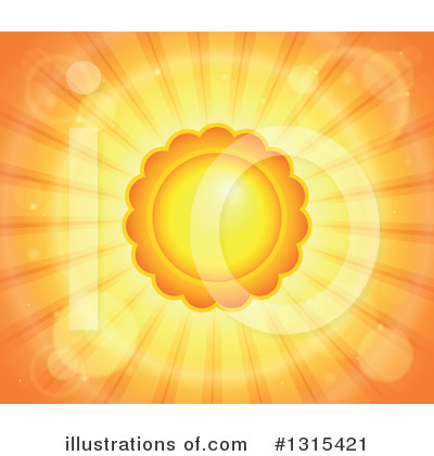 Royalty-Free (RF) Sun Clipart Illustration by visekart - Stock Sample #1315421