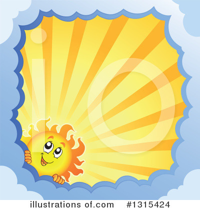 Royalty-Free (RF) Sun Clipart Illustration by visekart - Stock Sample #1315424