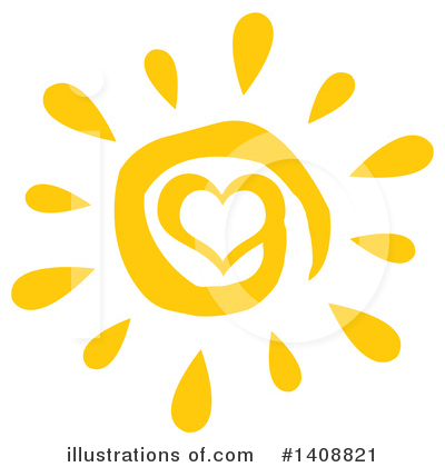 Royalty-Free (RF) Sun Clipart Illustration by Hit Toon - Stock Sample #1408821