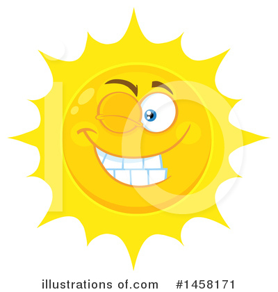 Royalty-Free (RF) Sun Clipart Illustration by Hit Toon - Stock Sample #1458171