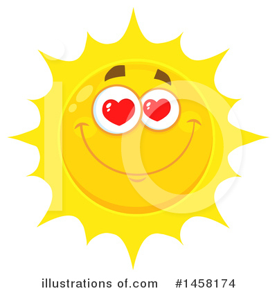 Royalty-Free (RF) Sun Clipart Illustration by Hit Toon - Stock Sample #1458174