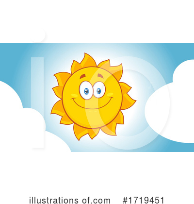 Sun Character Clipart #1719451 by Hit Toon