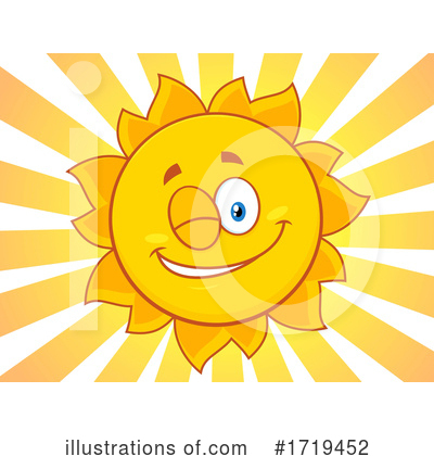 Sun Character Clipart #1719452 by Hit Toon