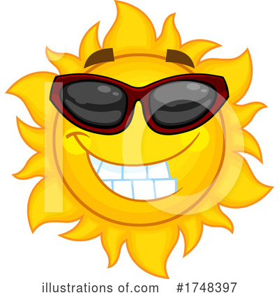 Sun Character Clipart #1748397 by Hit Toon
