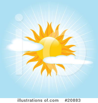 Royalty-Free (RF) Sun Clipart Illustration by elaineitalia - Stock Sample #20883