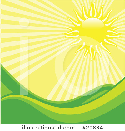 Royalty-Free (RF) Sun Clipart Illustration by elaineitalia - Stock Sample #20884