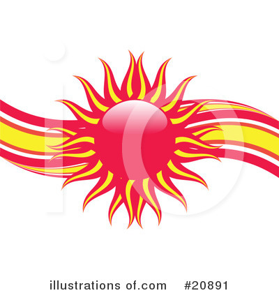 Royalty-Free (RF) Sun Clipart Illustration by elaineitalia - Stock Sample #20891
