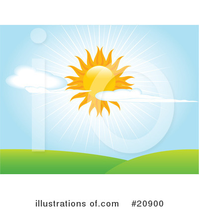 Royalty-Free (RF) Sun Clipart Illustration by elaineitalia - Stock Sample #20900