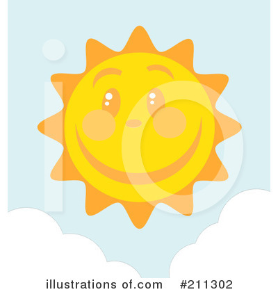 Royalty-Free (RF) Sun Clipart Illustration by Hit Toon - Stock Sample #211302