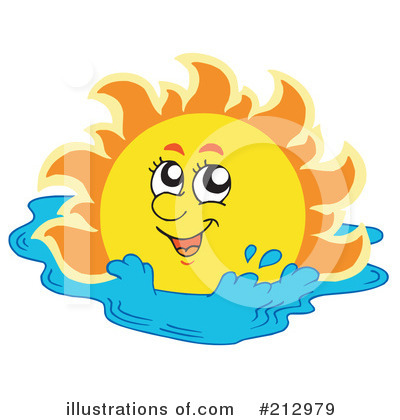 Royalty-Free (RF) Sun Clipart Illustration by visekart - Stock Sample #212979