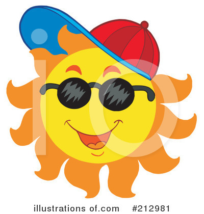 Royalty-Free (RF) Sun Clipart Illustration by visekart - Stock Sample #212981