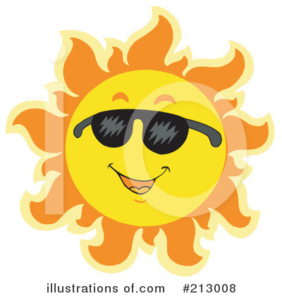 Royalty-Free (RF) Sun Clipart Illustration by visekart - Stock Sample #213008