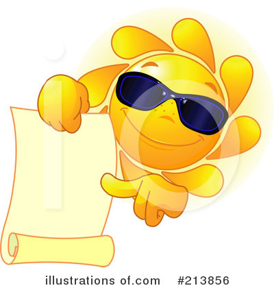 Royalty-Free (RF) Sun Clipart Illustration by Pushkin - Stock Sample #213856