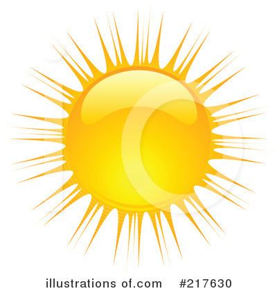 Royalty-Free (RF) Sun Clipart Illustration by KJ Pargeter - Stock Sample #217630