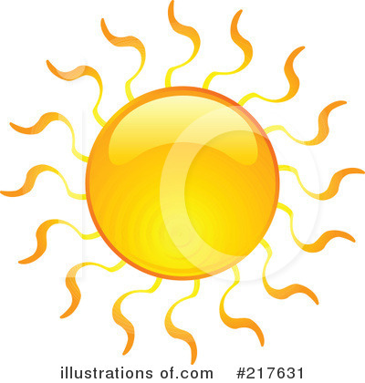 Royalty-Free (RF) Sun Clipart Illustration by KJ Pargeter - Stock Sample #217631